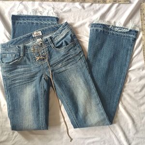 Vintage Mudd lace up Low Rise Bootcutt Jeans Size 3